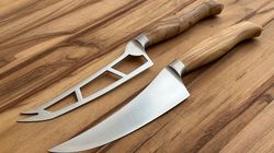 Käsemesser, Wok cheese knife set olive