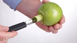 Stainless steel, apple corer