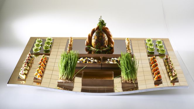 
                    Bocuse d'Or Final 2015 Fleischplatte Christoph Hunziker