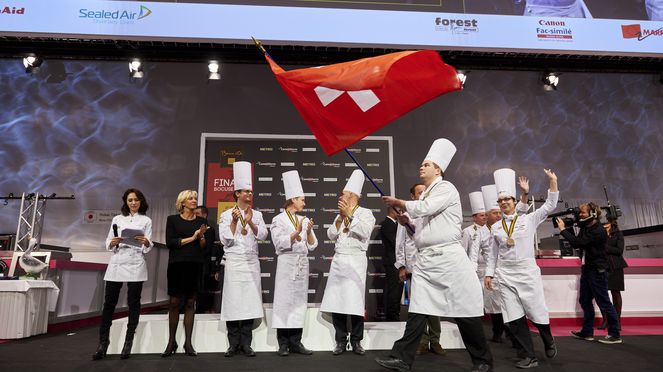 
                    Bocuse d'Or Final 2015 in Lyon Siegerehrung