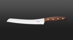 Windmühle kitchen knife walnut wood, KB2 bread knife walnut