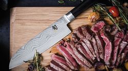 Pakkaholz, Нож Santoku для левшей