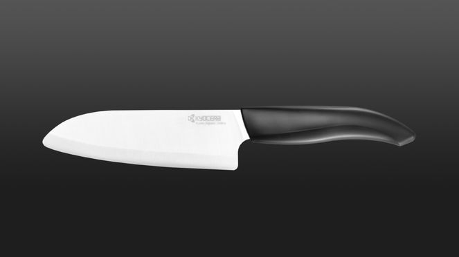 
                    Kyocera Santoku with white blade