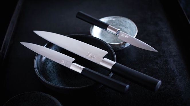 
                    Kai Wasabi knife set for the gastronomy