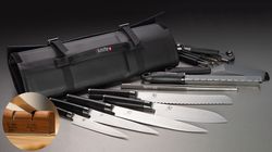500 - CHF, Messertasche Shun mit Schleifgerät