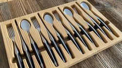 Steakmesser, Besteckset Esche 4-teilig