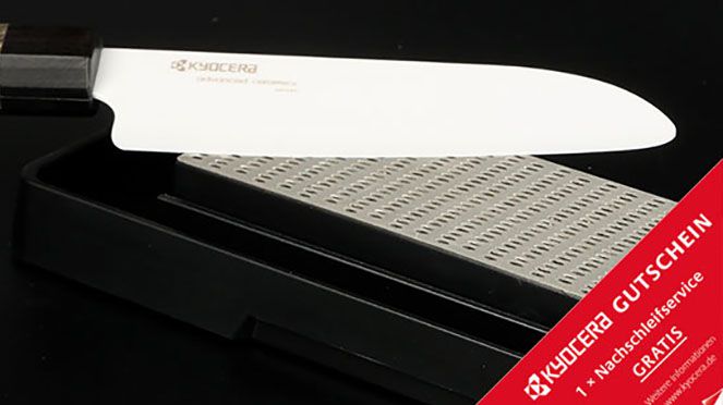 
                    ceramic universal knife with voucher for 1 free regrinding