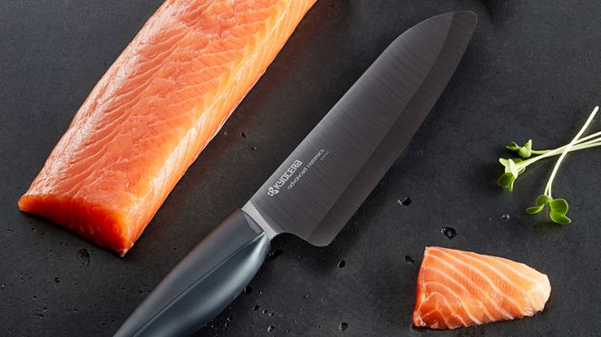 
                    Shin chef's knife - remains sharp twice longer than other ceramic knives