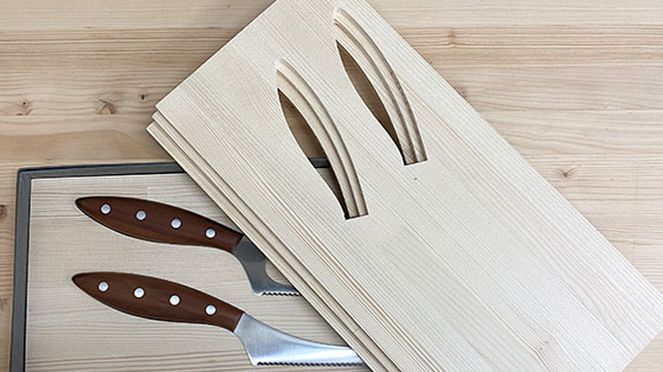 
                    Holz-Inlays für Geschenkverpackungen welt-der-messer