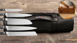 Kunststoff, Messertasche Wok Classic mit Schleifgerät