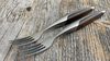 
                    steak fork set walnut made by sknife Biel