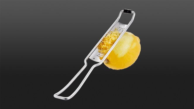 
                    The fine, sharp grating surface of the small zester allows zest to be removed precisely