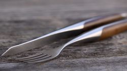 Cutlery, swiss steak cutlery walnut