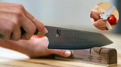 Pakkaholz, Kiritsuke mit Präzisionsschleifgerät
