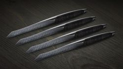 Spezialhölzer, Steakmesserset Damast